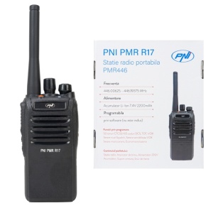 Statie radio portabila PNI PMR R17 446MHz, 0.5W, 16 canale PMR si tonuri 50 CTCSS si 104 DCS, programabila, Li-Ion 2200 mAh, IP68 - Img 2