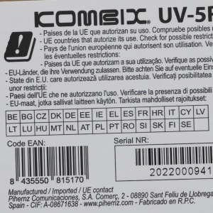 Statie radio portabila VHF/UHF Kombix UV-5RE, dual band, 128CH, 144-146MHz si 430-440Mhz, functie Radio FM si lanterna semnalizare, 4W, Scan, TOT, VOX, 1500mAh - Img 8