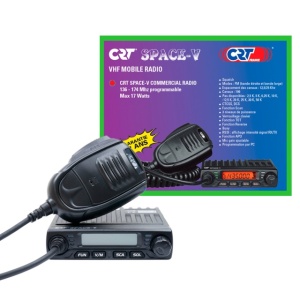 Statie radio VHF CRT SPACE V 136-174MHz, 199 canale, progamabila pe PC, 13.8 Vdc, Talk Around, Scan, Squelch, BCL, Mic Gain - Img 8