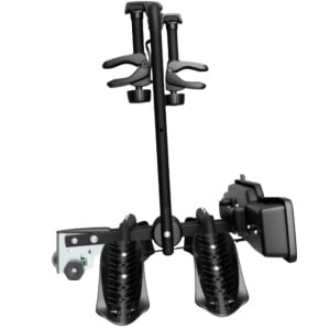 Suport 2 biciclete Peruzzo Siena 668E compatibil cu biciclete electrice cu prindere pe carligul de remorcare, Negru Mat - Img 2