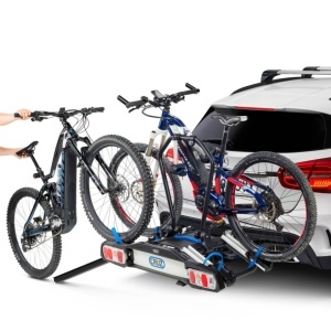 Suport biciclete Cruz Pivot eBike R3 940-509 cu prindere pe carligul de remorcare, pentru 2 biciclete electrice, 13 pini - Img 4