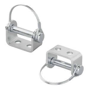 Suport pentru balama 71 mm / Ø16 mm cu știft de blocare și clemă de fixare - Img 3
