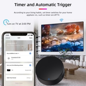 Telecomanda inteligenta IR PNI SafeHome PT13IR WiFi, control TV/IR/Home cinema/Aer conditionat prin internet, aplicatie de mobil Tuya Smart, integrare in scenarii si automatizari smart cu alte produse - Img 3