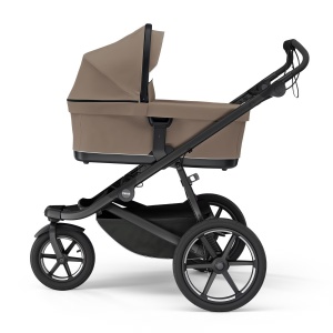 Thule Bassinet - Landou copii 0-6 luni, Tinted Taupe - Img 2