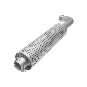 Toba esapament din inox pentru Tractor Forestier patrata, MAN 4-6 pistoane cu filtru amortizare HQ - Img 4