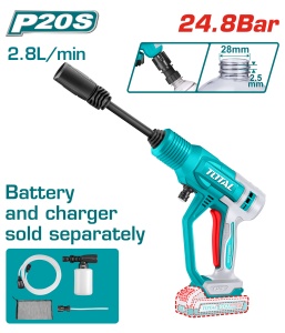 TOTAL - APARAT DE SPALAT CU PRESIUNE - LI-ION - 20V - 24.8BAR