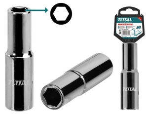 TOTAL - CHEIE TUBULARA LUNGA - 1/2", 12MM (INDUSTRIAL)