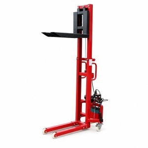 Transpalet manual 300kg cu ridicare electrica 12V, inaltime maxima 1.6m, telecomanda wireless - Img 8