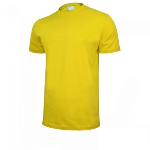 Tricou galben maneca scurta