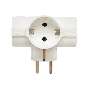 Triplu stecher Schuko 16A, 230V, 3680W Breckner Germany - Img 2