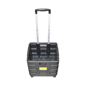 Troler compact din plastic pentru cumparaturi - Img 2