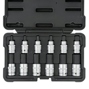 TRUSĂ DE 12 BUC. VÂRFURI HEXAGONALE DE 1/2", JBM - Img 3