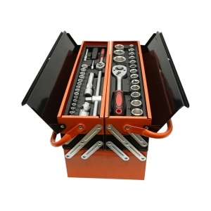 Trusa scule profesionala metalica rabatabila 5 nivele 168 piese Cr-V Breckner Germany - Img 4