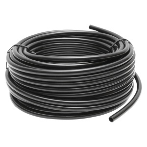 Tub aer poliamida negru 8x6mm 25m/rola
