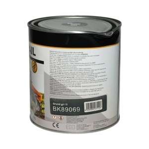 Vopsea email anticoroziva 3 in 1 grund gri pe baza de solvent 1L, direct pe rugina, interior si exterior Breckner Germany - Img 3