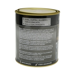 Vopsea email anticoroziva 3 in 1 rosu imperial pentru metal 750g, direct pe rugina, pe baza de apa Breckner Germany - Img 3