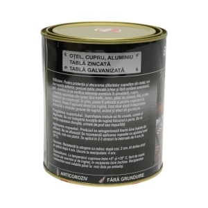 Vopsea email anticoroziva 3 in 1 rosu RAL 2002 pentru metal 750g, direct pe rugina, pe baza de apa Breckner Germany - Img 3