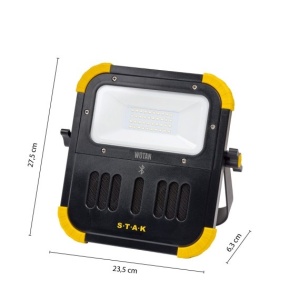 WOTAN: Proiector de lucru reincarcabil, 3000 lumeni, cu functie Bluetooth - Img 2