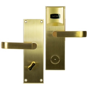 Yala control acces hotelier PNI CH2000R Gold cu cititor de card deschidere pe partea dreapta - Img 7