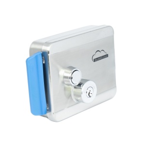 Yala electromagnetica SilverCloud YE910, 12V, din inox, cu butuc dublu si buton, Fail Secure NO, compatibila cu sisteme de control acces - Img 8