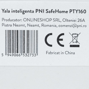 Yala inteligenta PNI SafeHome PTY160, amprenta, cod, tag, aplicatie Tuya Smart, 300 utilizatori - Img 8