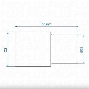 Adaptor pentru conducta de la Ø28 mm la Ø26 mm - Img 5