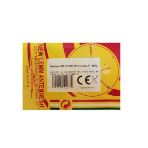 Antena CB LEMM MiniTurbo AT-1002, lungime 110 cm, castig 2dB, 26.5-27.5Mhz, 200W, cablu RG58 4m, fabricata in Italia - Img 4