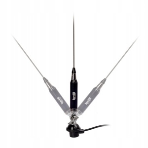 Antena CB LEMM Z2000 AT1200, lungime 130 cm, castig 2.5dB, 26.5-27.5 MHz, 300W, montura fixa, cablu RG58 4m, fabricat in Italia - Img 5