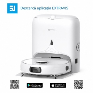 Aspirator robot inteligent cu functie mop 8500Pa, statie auto-golire, navigatie laser LDS, baterie 5200 mAh, perie anti-incurcare, control aplicatie WiFi Extravis - Img 18