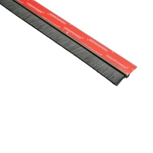 Banda etansare usa autoadeziva cu perie 1m din PVC maro HighPower - Img 8
