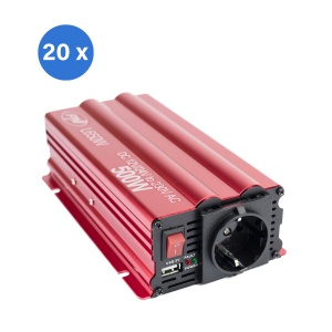Bax cu 20 bucati invertor de tensiune PNI L650W alimentare duala 12V/24V, iesire 230V, 500W, sinus modificat, mufa USB 5V 500mAh, cu clesti alimentare si mufa de bricheta inclusa - Img 13