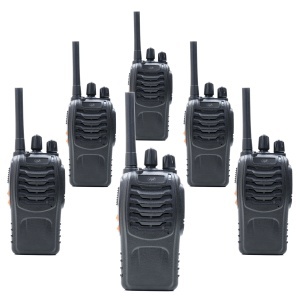 Bax cu 8 bucati kit 6 statii radio portabile PNI PMR R40 PRO acumulatori, incarcatoare si casti incluse - Img 2