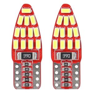 BEC LED CANBUS 3014 24SMD T10e W5W alb 12V