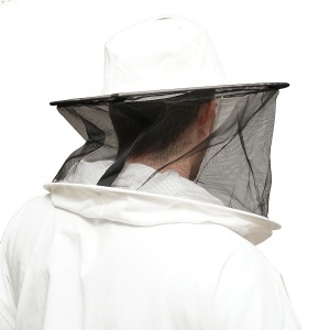 Bluza apicola alba cu masca de protectie marimea XL - Img 6