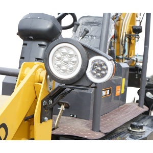 Buldoexcavator articulat compact 2.5T, motor diesel 52CP, adancime sapare 1600mm, cupa frontala si brat excavare spate THOR - Img 7