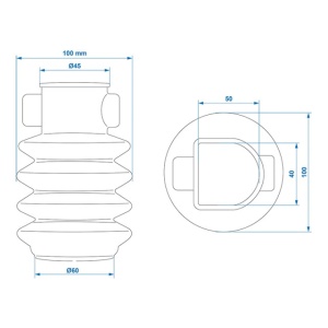 Burduf cupla 60x(50x40) MM L=145 - Img 4