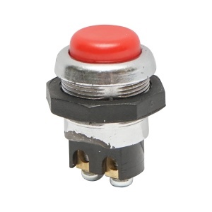 Buton pornire metalic cu revenire 12-24V DC/10A, 125-250V AC/2A Breckner Germany