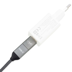 Cablu date si incarcare PNI CD600 USB Type-C la Type-C 60W + adaptor USB Type-C la USB-A, lungime 1m - Img 5