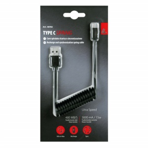Cablu de incarcare spiralat USB tip C - Img 2
