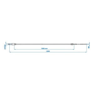 Cablu Frana cu filet 1990/2200mm Knott/Schlegl/Nieper/Avonride/BPW - Img 7