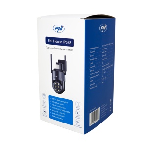 Camera supraveghere video PNI House IP578 cu Wi-Fi, PTZ, dual lens 8MP + 8MP, zoom optic 10X - Img 14