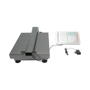 Cantar electronic de podea 150kg tip platforma 400x300mm cu brat pliabil, afisaj LCD Breckner Germany - Img 2