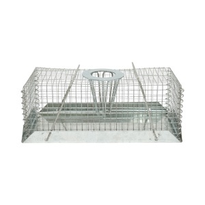 Capcana animale metalica tip cusca pentru soareci si rozatoare 18.5x10x7cm