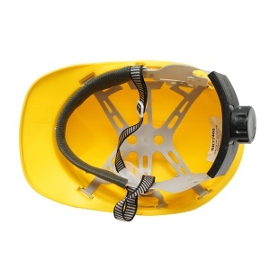 Casca ventilata reglabila 51-63cm galbena Crownman - Img 3
