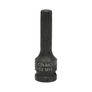 Cheie tubulara de impact bit spline M14, 78mm, patrat 1/2 inch Cr-Mo Breckner Germany