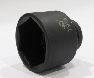 Cheie tubulara impact lunga hexagonala 75 mm