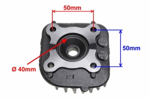 Chiulasa scuter 2T Yamaha / MBK 50cc (vertical) - Img 2