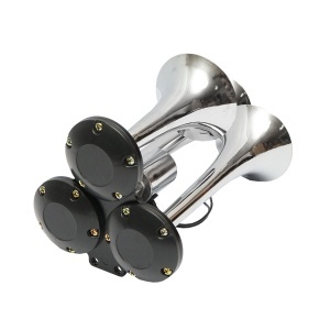 Claxon 3 trompete pentru compresor aer 12/24V - Img 3