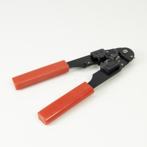 Cleste PNI SR5, pentru taiat, dezizolat cablu si sertizat mufe RJ45 CAT5, CAT6, rosu - Img 2