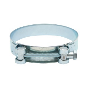 Colier forta, clema metalica zincata cu surub W1 pentru furtunuri 104-112mm Breckner Germany